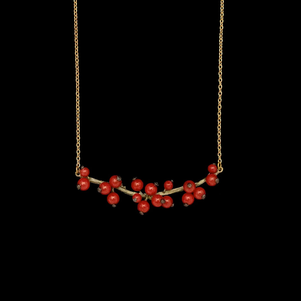 Winterberry 16 Inch Adjustable Bar Necklace by Michael Michaud