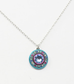Light Blue La Dolce Vita Round Pendant by Firefly Jewelry