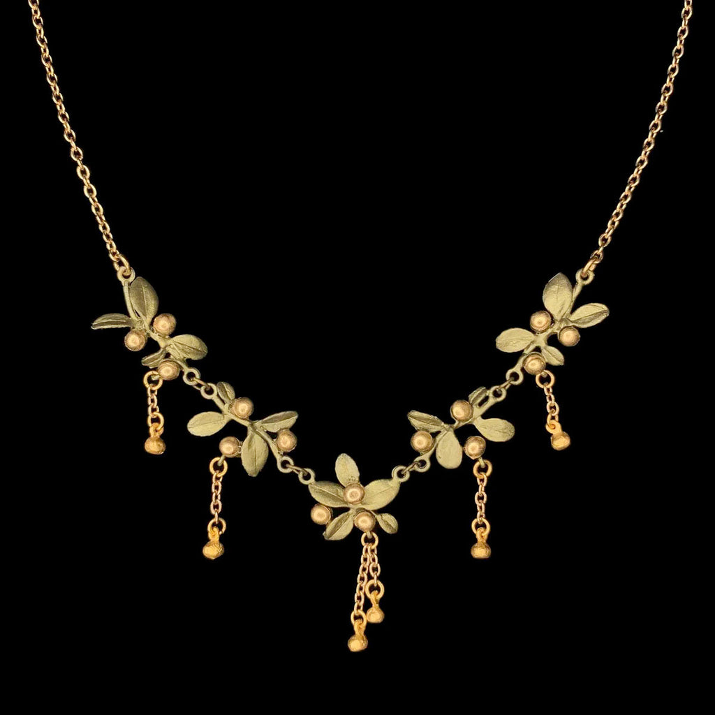 Golden Myrtle 16" Adjustable Necklace by Michael Michaud