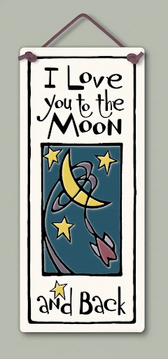 To The Moon And Back Ceramic Tile