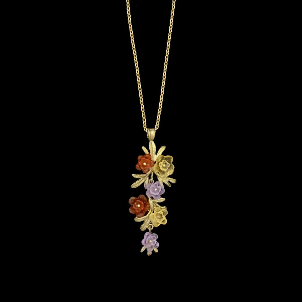 Mums 16 Inch Adjustable Long Pendant Necklace by Michael Michaud