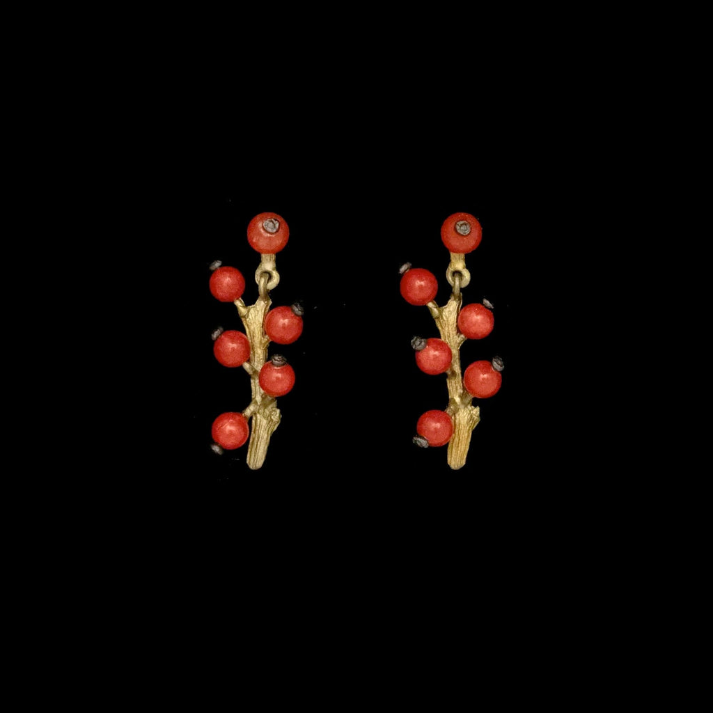 Winterberry Post Earrings by Michael Michaud