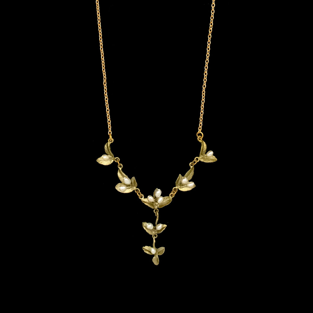 Spring Vine 16 Inch Adjustable "Y" Necklace by Michael Michaud