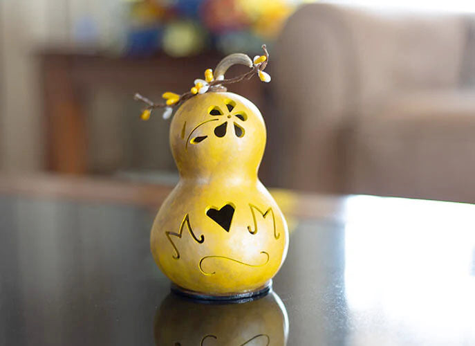 Mother's Day Silhouette Miniature Gourd