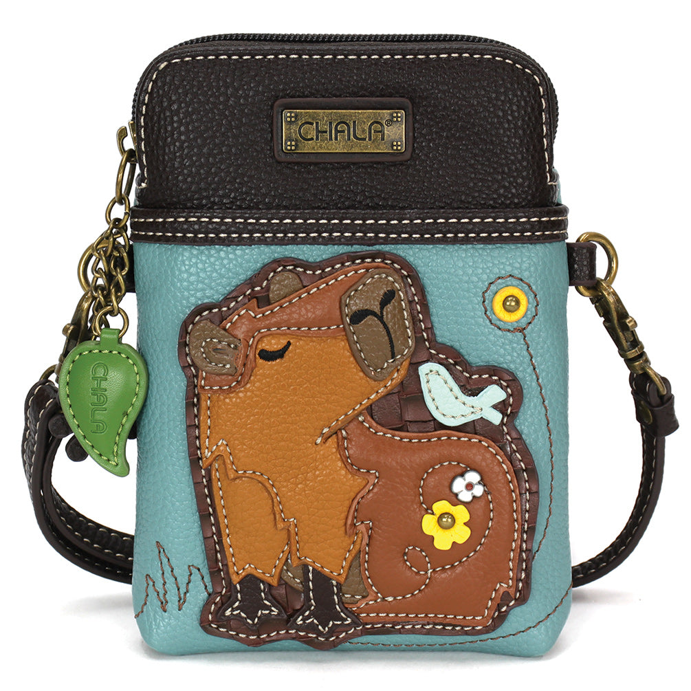 Capybara CellPhone Crossbody in Blue by Chala