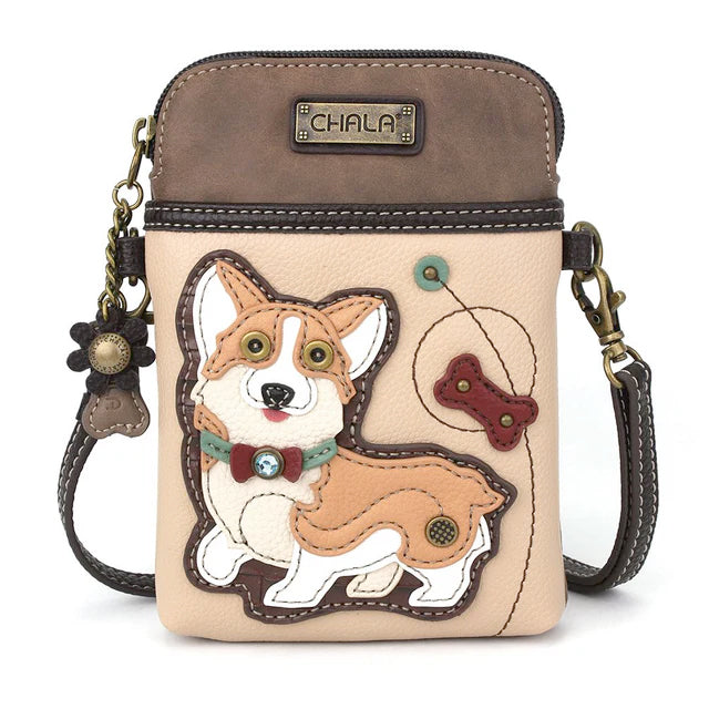 Corgi Cellphone Crossbody in Ivory