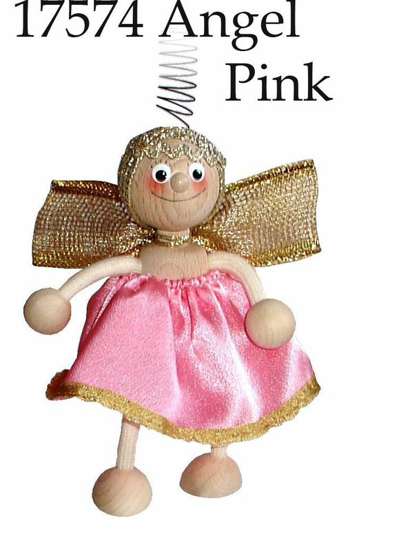 Pink Angel Handcrafted Wooden Jumpie