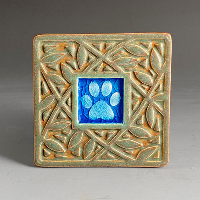 Paw Print Ceramic Coaster