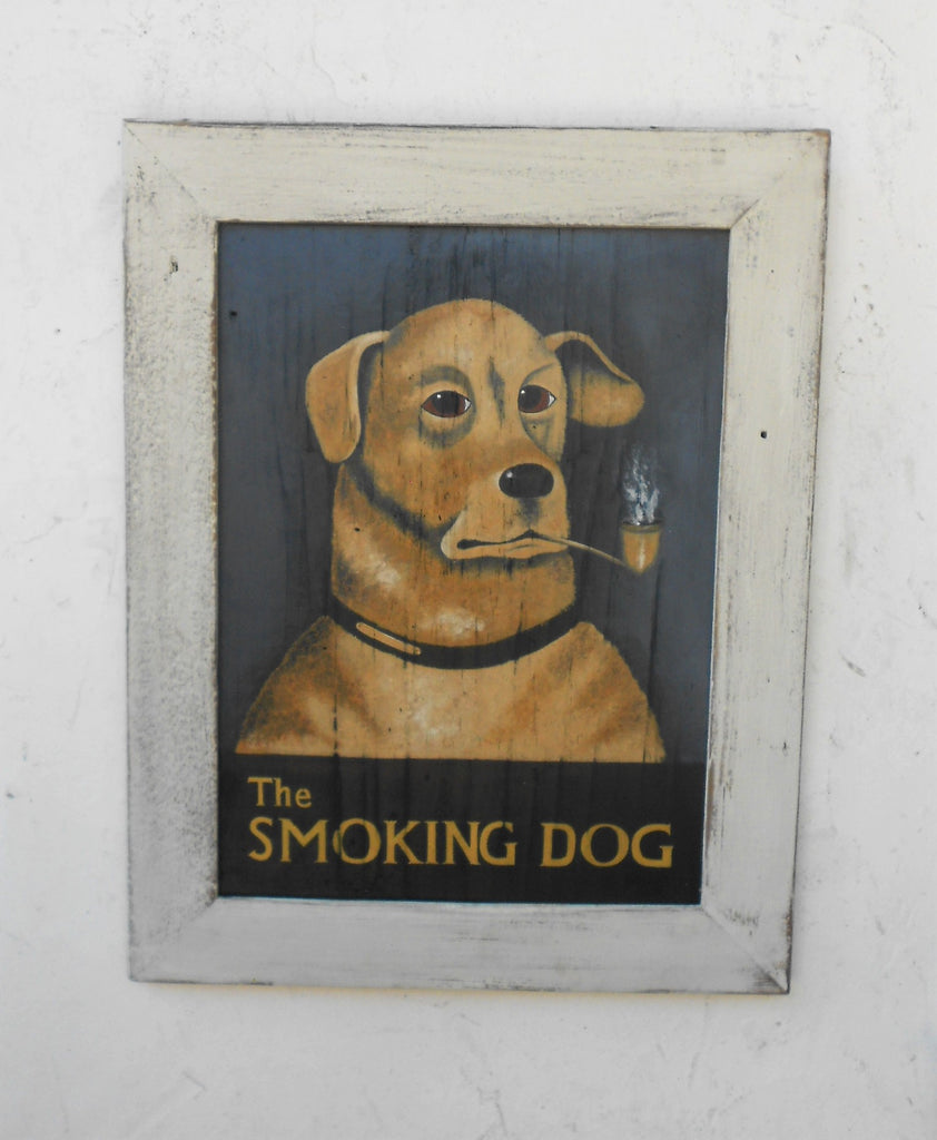 Smoking Dog Americana Art