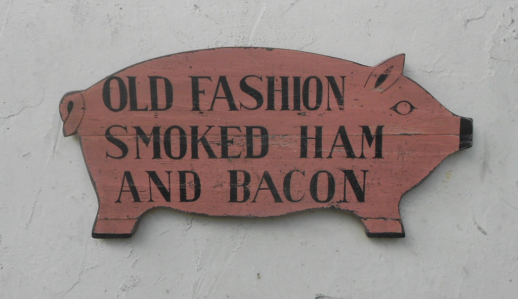 Pig, Old Fashioned Smoked Ham Americana Art