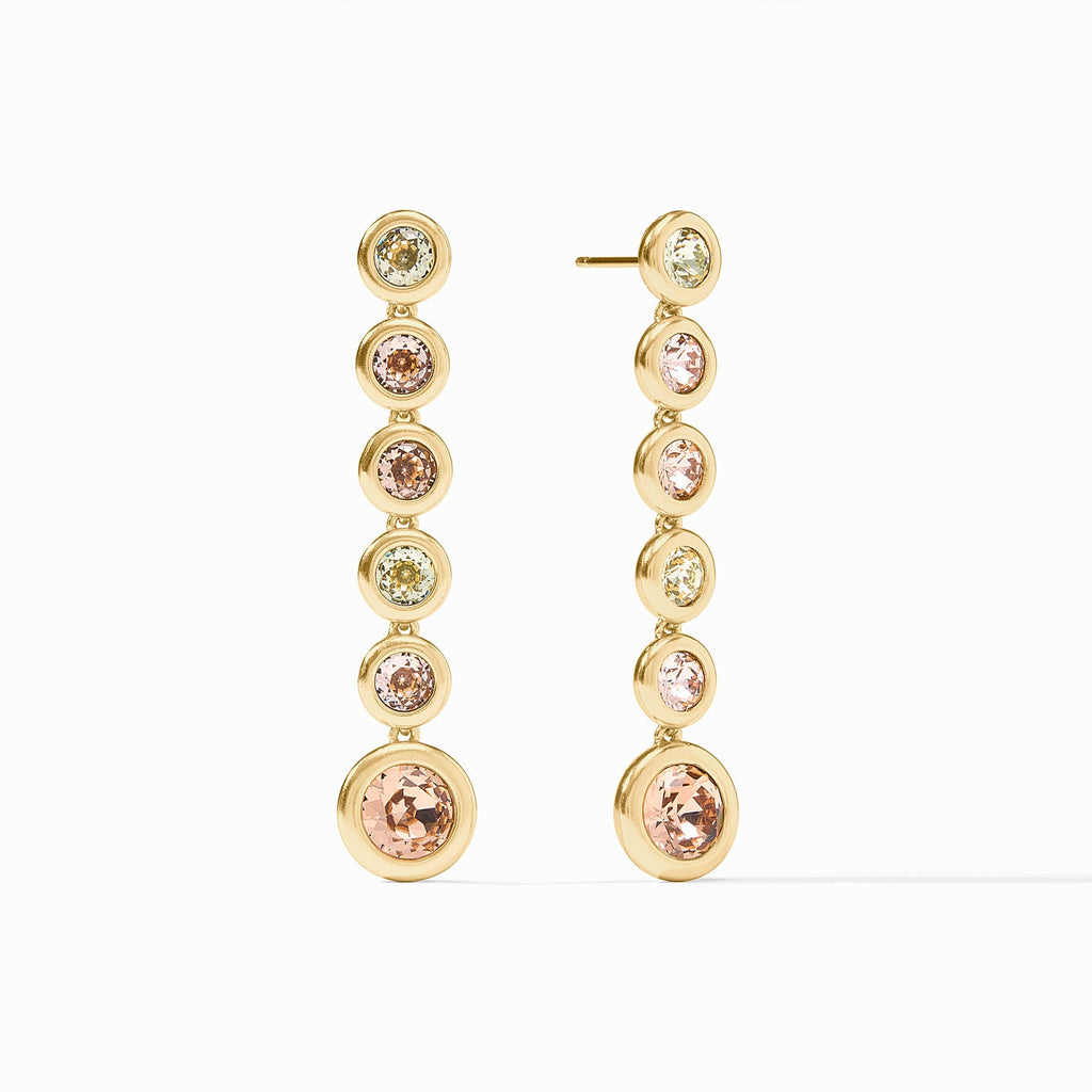 Rainbow Tier Earrings in Champagne Radiance by Julie Vos
