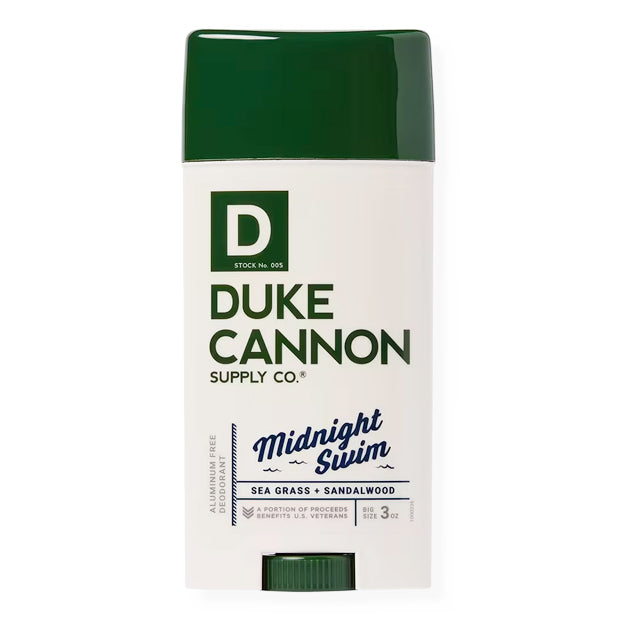 MIDNIGHT SWIM SEAGRASS AND SANDALWOOD ALUMINUM FREE DEODORANT by DUKE CANNON