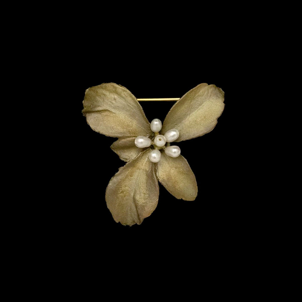 Pachysandra Brooch by Michael Michaud