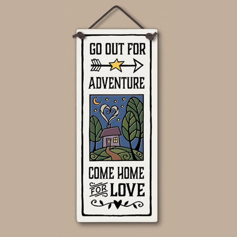 Go Out for Adventure Large Tall Ceramic Tile
