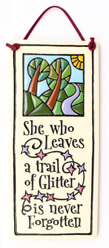 Glitter Small Tall Ceramic Tile