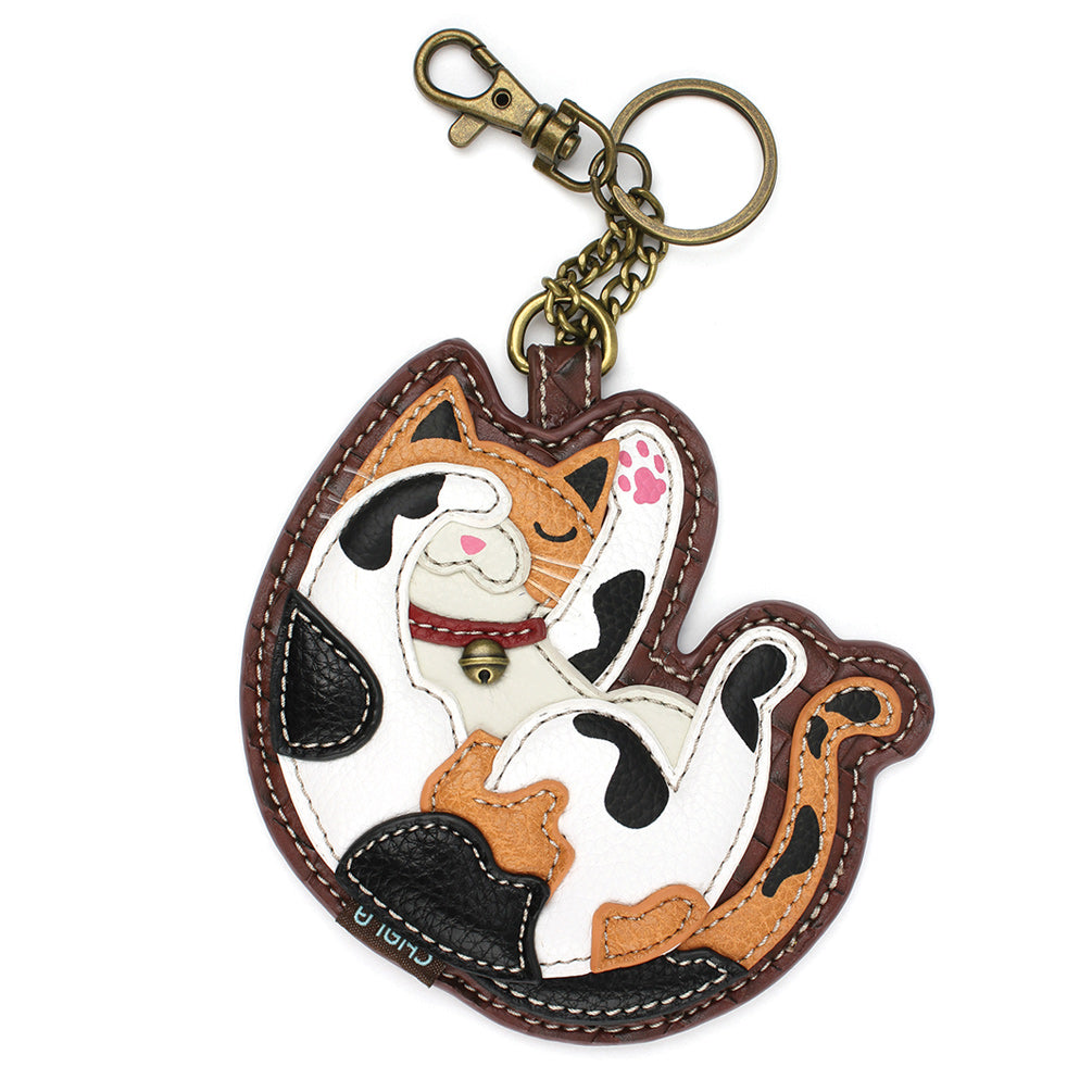 Calico Cat Coin Purse and Key Chain by Chala
