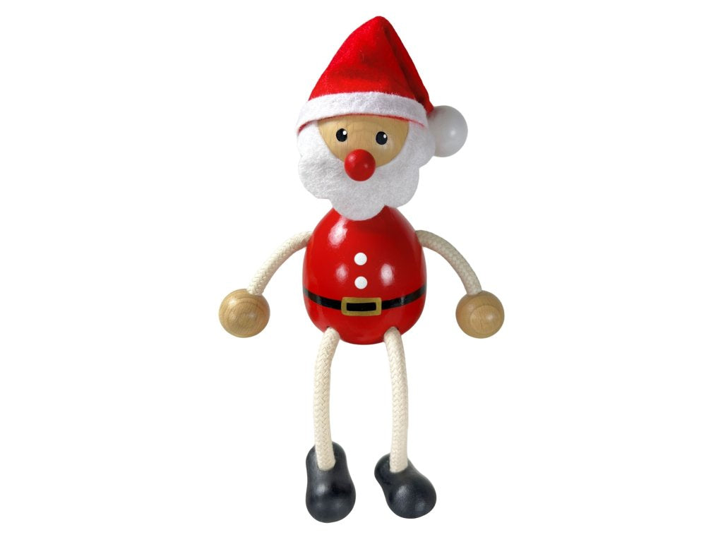 Santa with Hat Handcrafted Wooden Figure