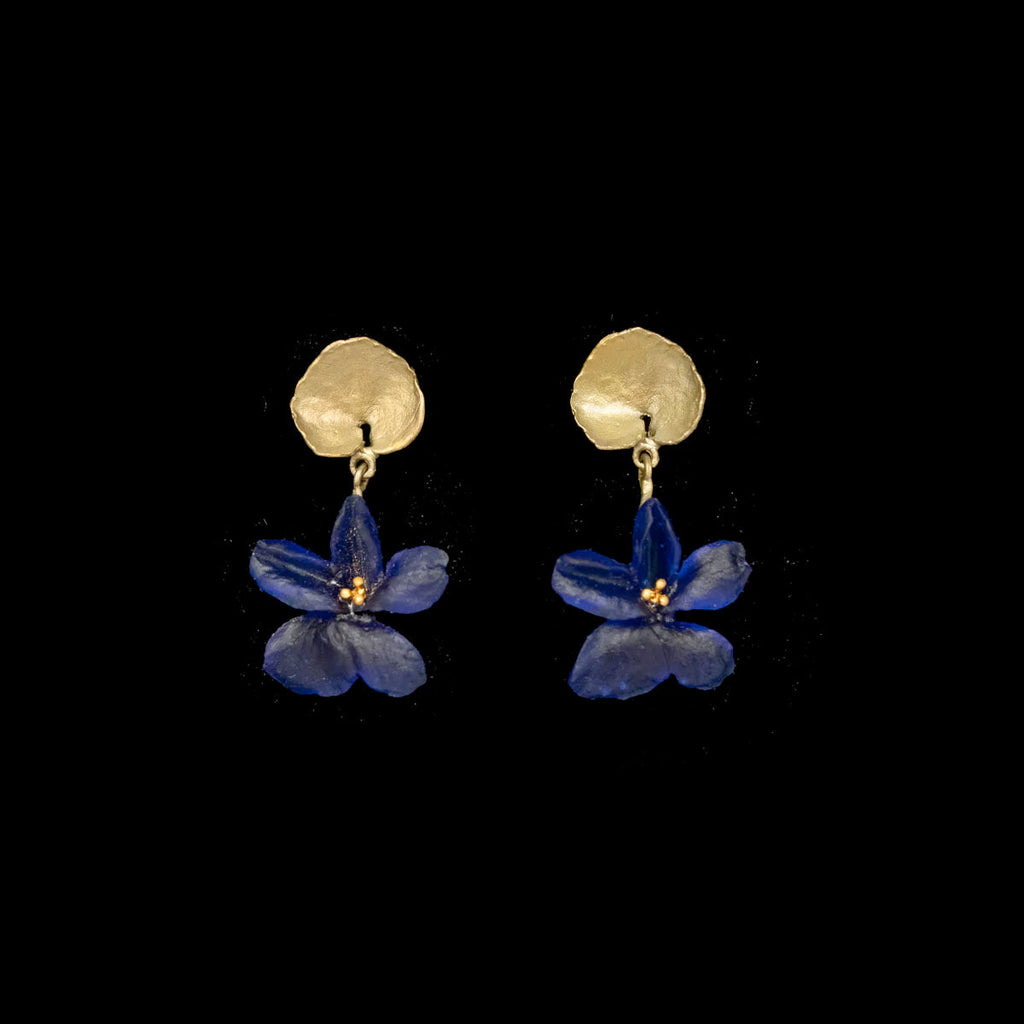 Wild Violet Post Earrings by Michael Michaud