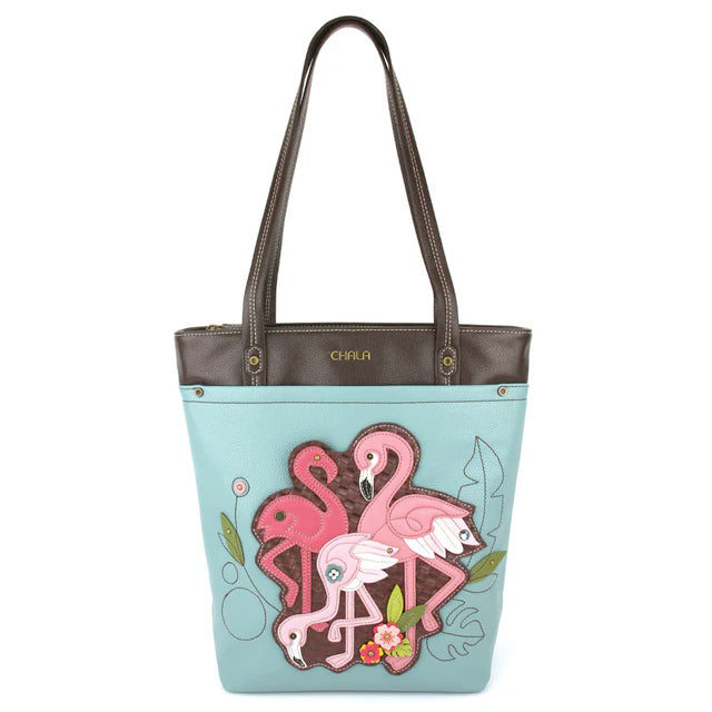 Flamingo Deluxe Everyday Tote in Blue