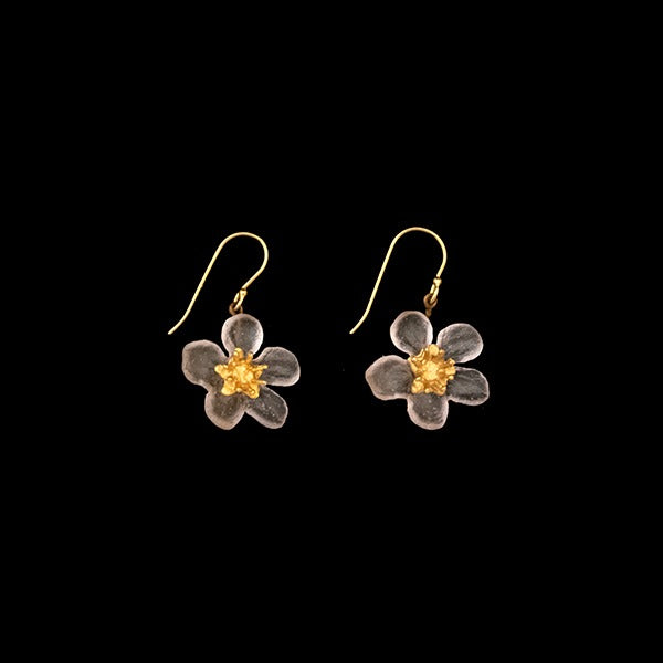 Cherry Blossom Wire Earrings by Michael Michaud