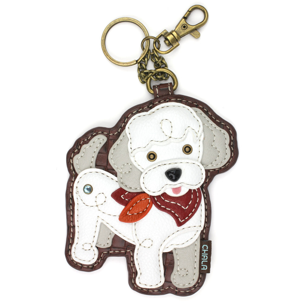 Poodle A Coin Purse and Key Chain by Chala