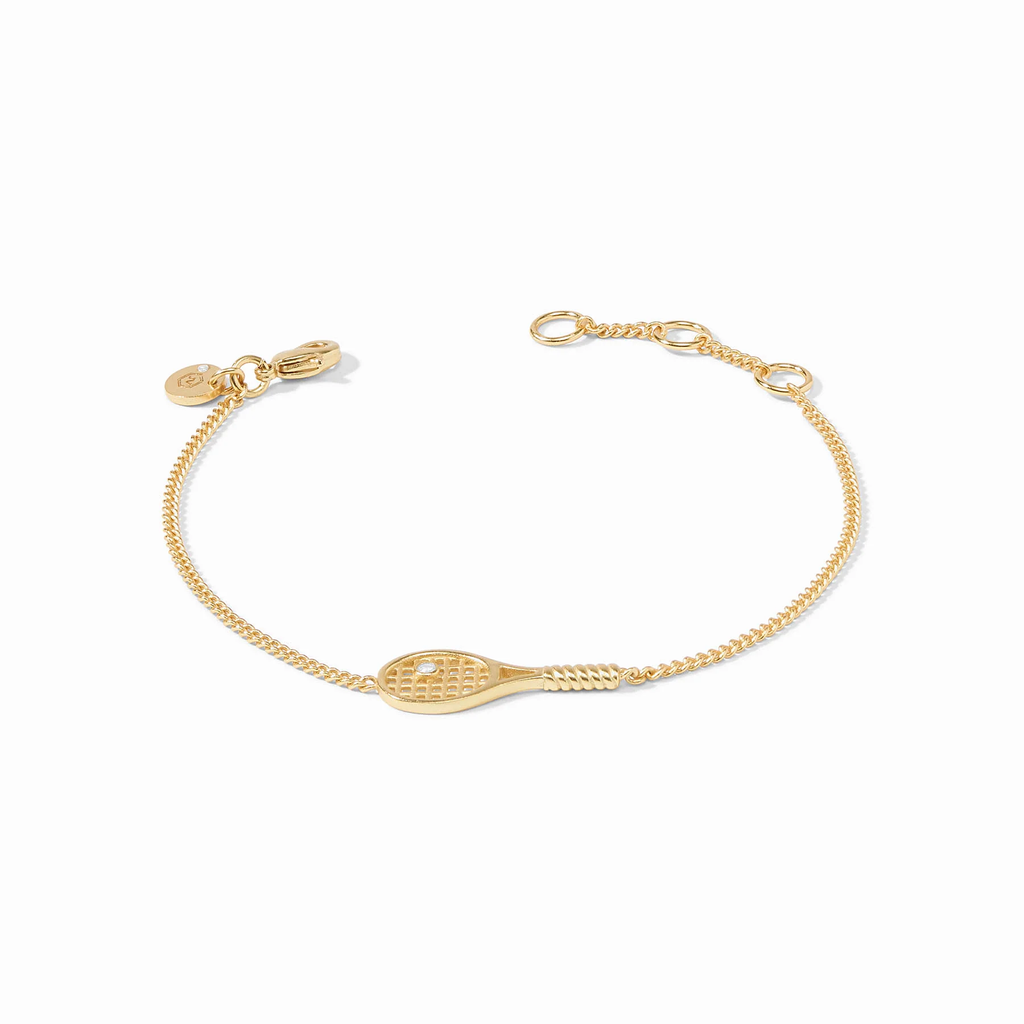 Tennis Racquet Delicate Cubic Zirconia Bracelet by Julie Vos
