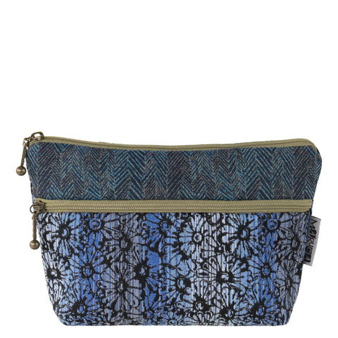 Maruca Cosmetic Bag in Wildflower Blue
