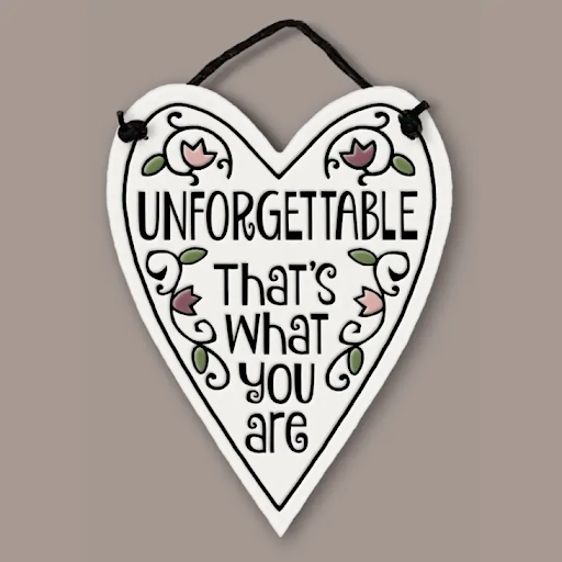 Unforgettable Charmer Heart Shaped Ceramic Tile
