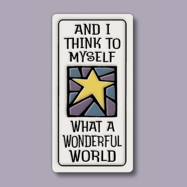 Wonderful World Ceramic Magnet