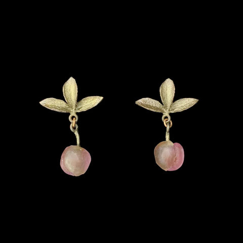 Peach Tree Post Earrings by Michael Michaud