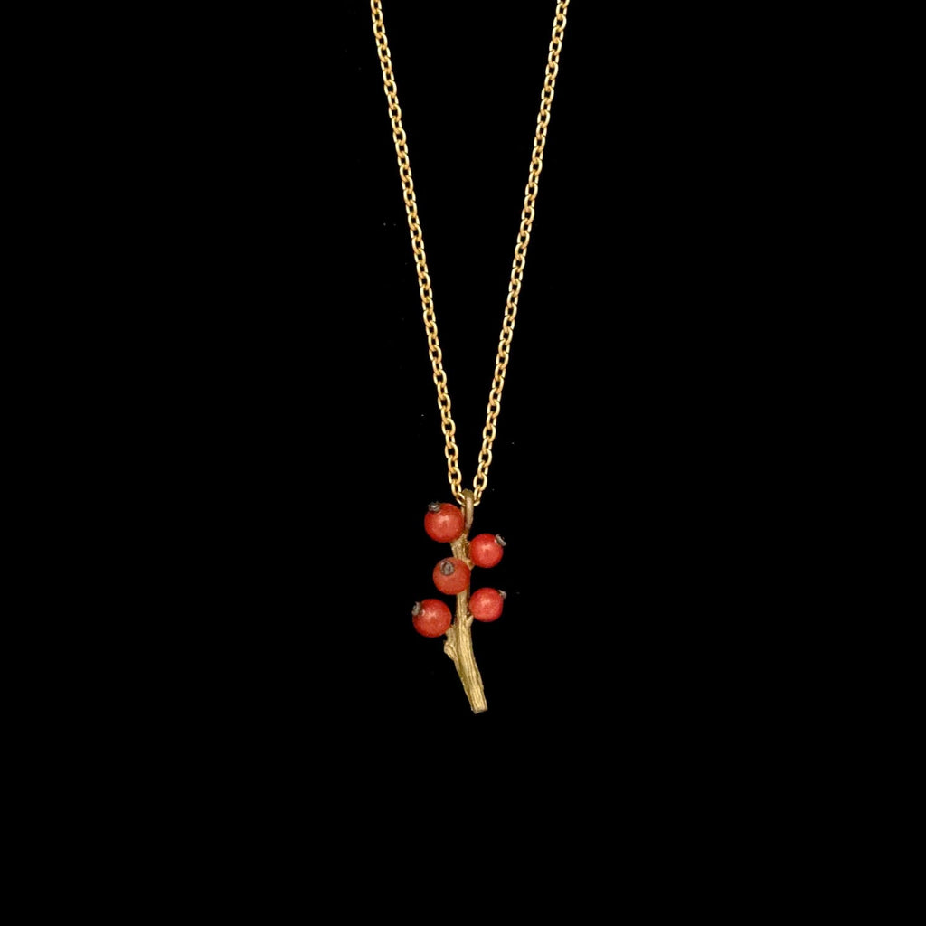 Winterberry 16 Inch Adjustable Dainty Pendant Necklace by Michael Michaud