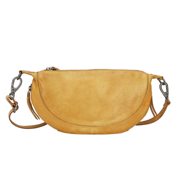 Crosby Leather Crossbody in Camel