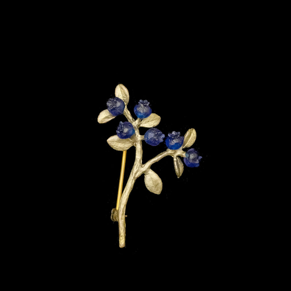 Petite Blueberry Dainty Brooch by Michael Michaud