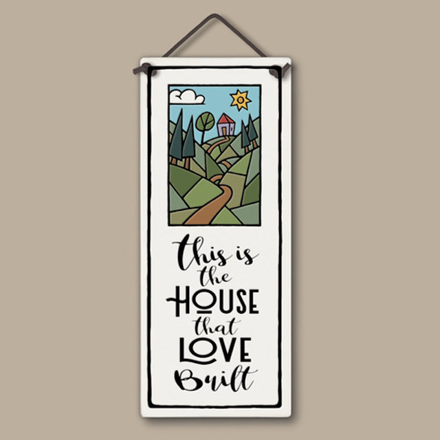 House Love Built Large Tall Ceramic Tile