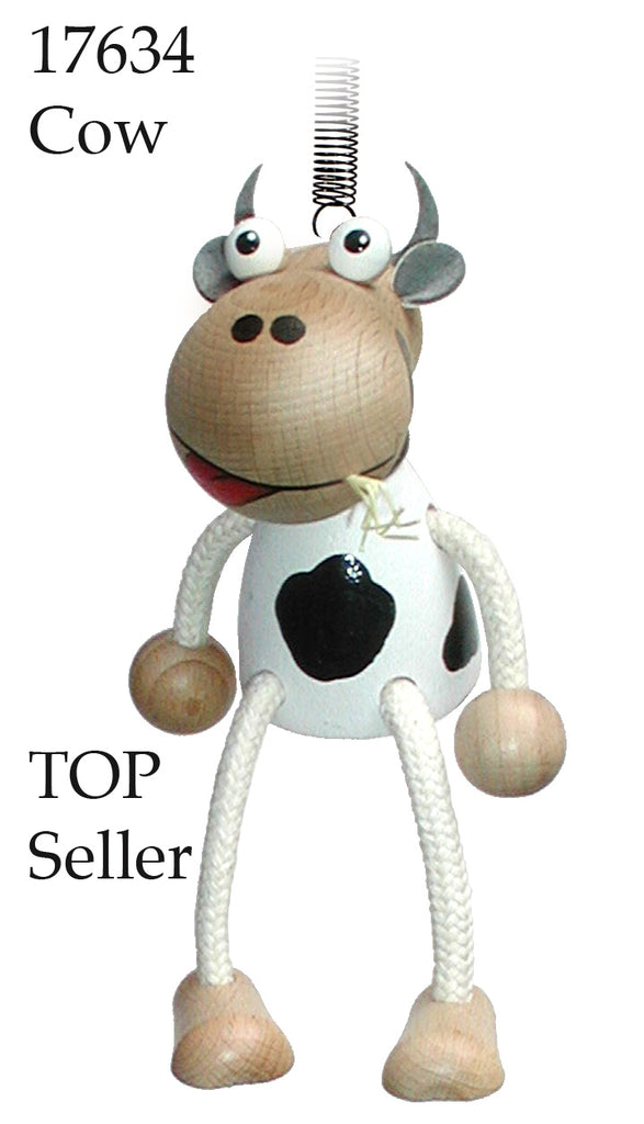 Cow Handcrafted Wooden Jumpie