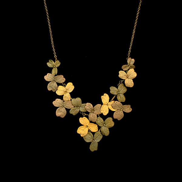 Wood Sorrel 16 Inch Adjustable Statement Necklace by Michael Michaud