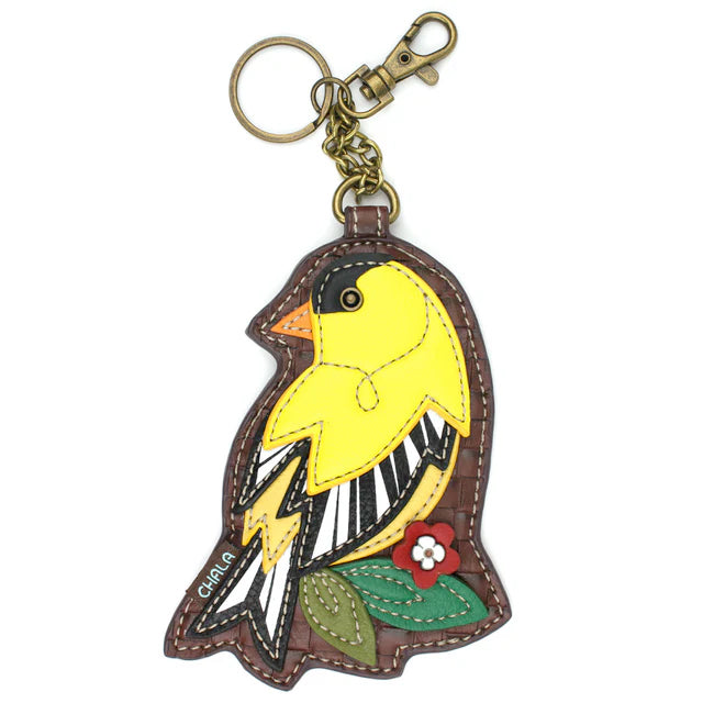 Goldfinch Coin Purse and Key Chain
