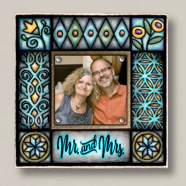 Mr and Mrs Small Wood Frame