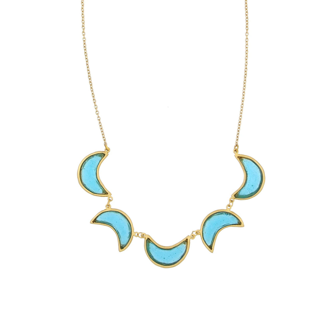 Moon 16 Inch Adjustable Necklace by Michael Michaud