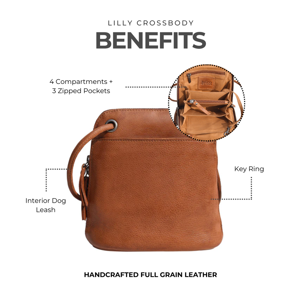 Lilly Leather Crossbody in Grass
