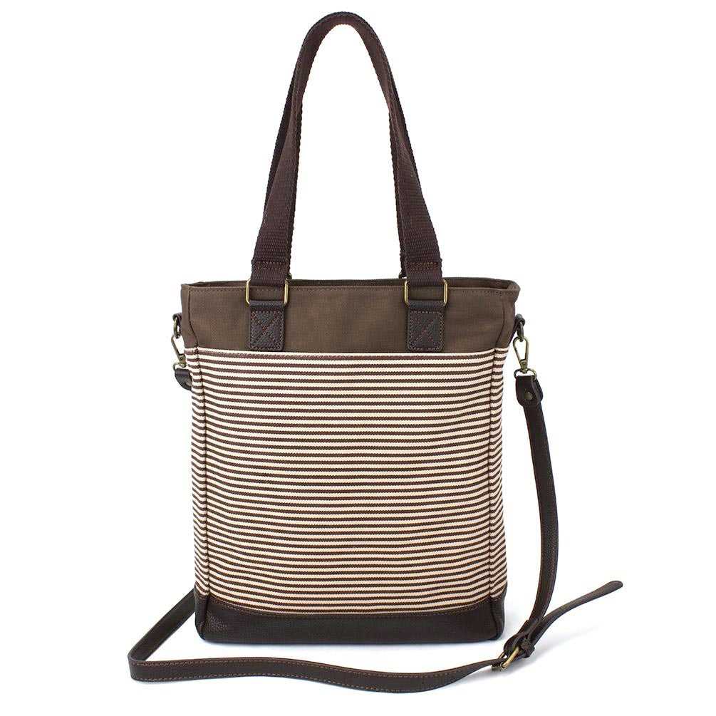 Sunflower Work Tote in Brown Stripe