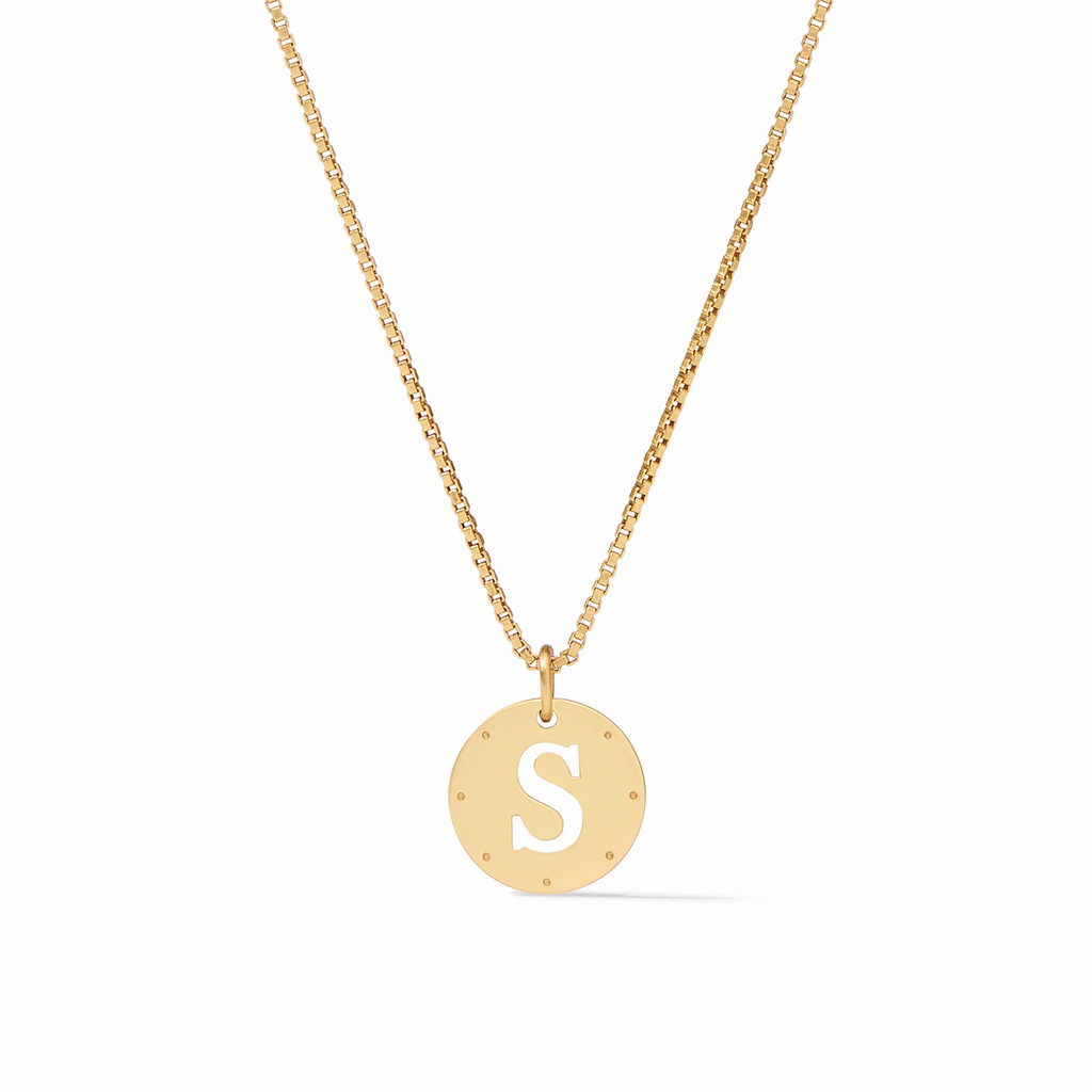 Monogram Delicate Letter S Necklace by Julie Vos
