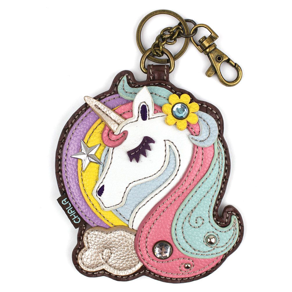 Unicorn Coin Purse and Key Chain by Chala
