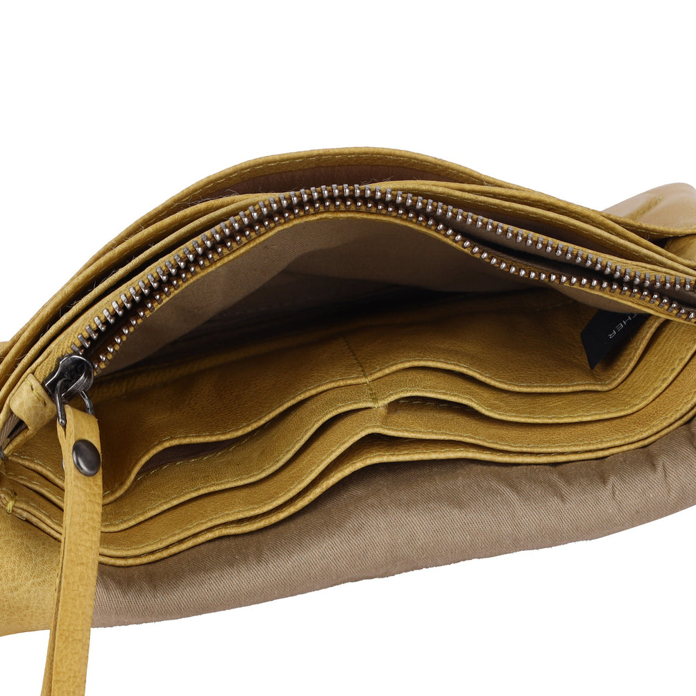 Whitney Leather Wallet in Denim