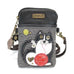 Fat Cat Cellphone Crossbody in Black Stripe