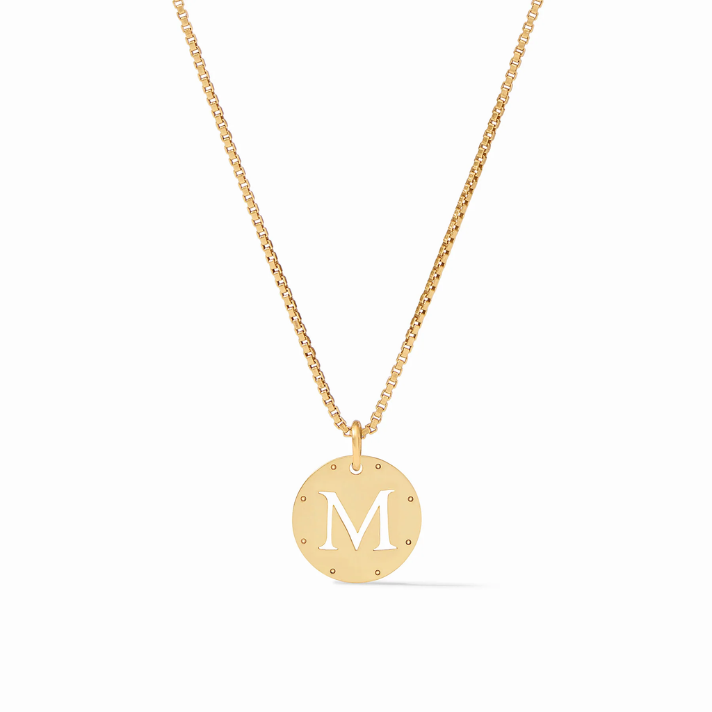 Monogram Delicate Letter M Necklace by Julie Vos