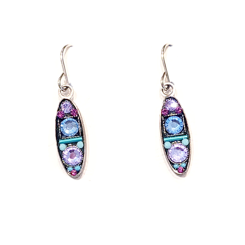 Lavender La Dolce Vita Oval Earrings by Firefly Jewelry