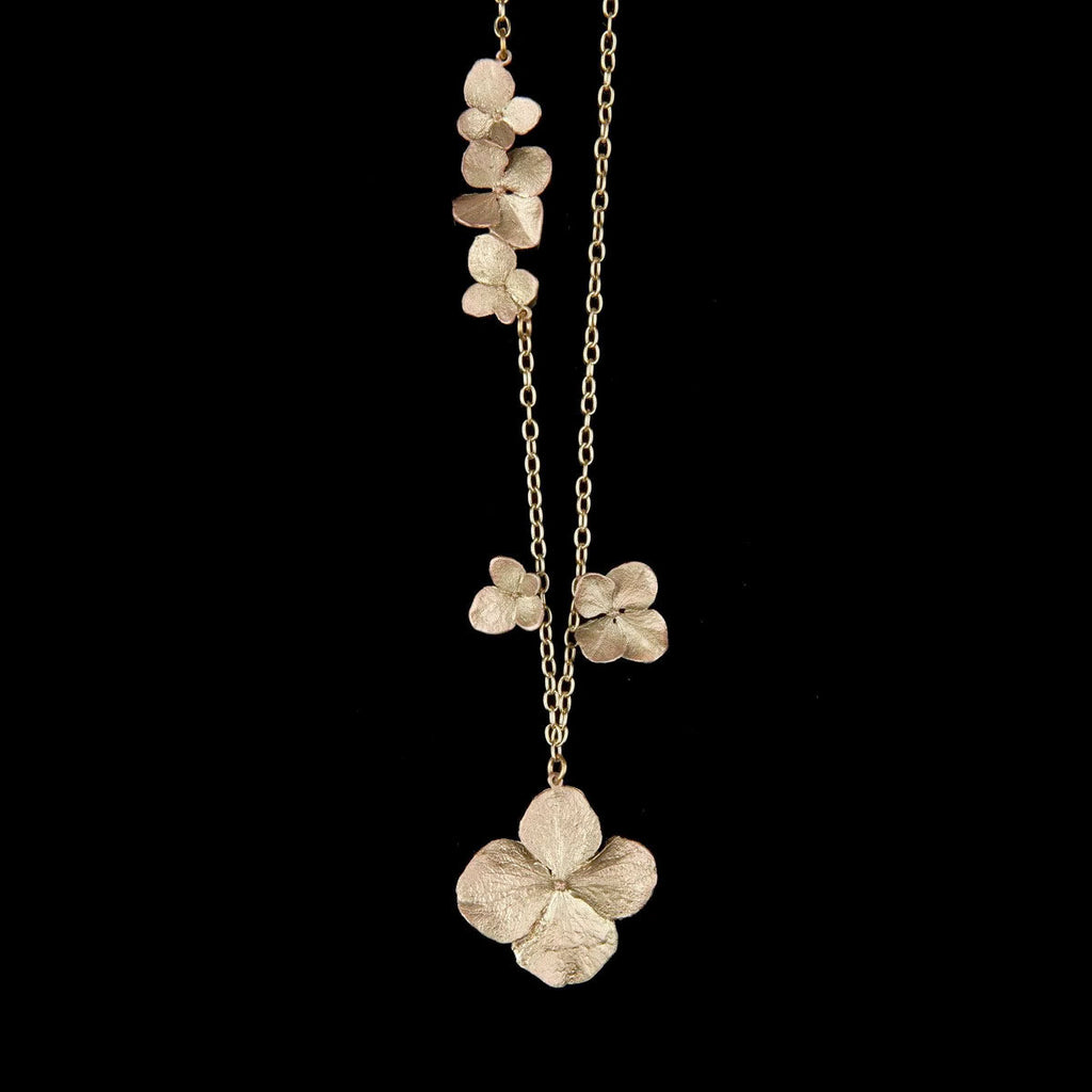 Hydrangea 36 Inch Long Necklace by Michael Michaud