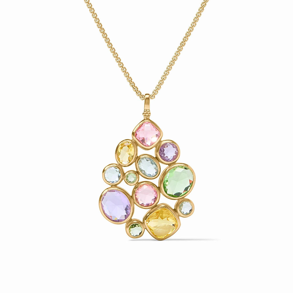 Kaleidoscope Statement Pendant in Multi Stone by Julie Vos