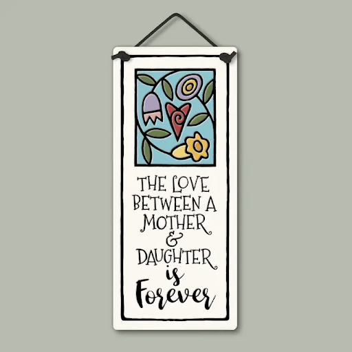 Mother and Daughter Small Tall Ceramic Tile
